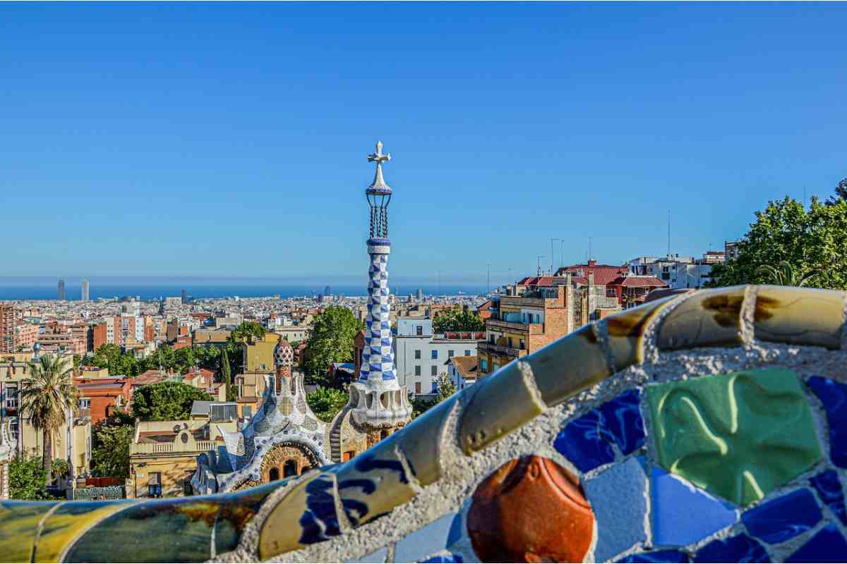 Una veduta dall'alto di Barcellona