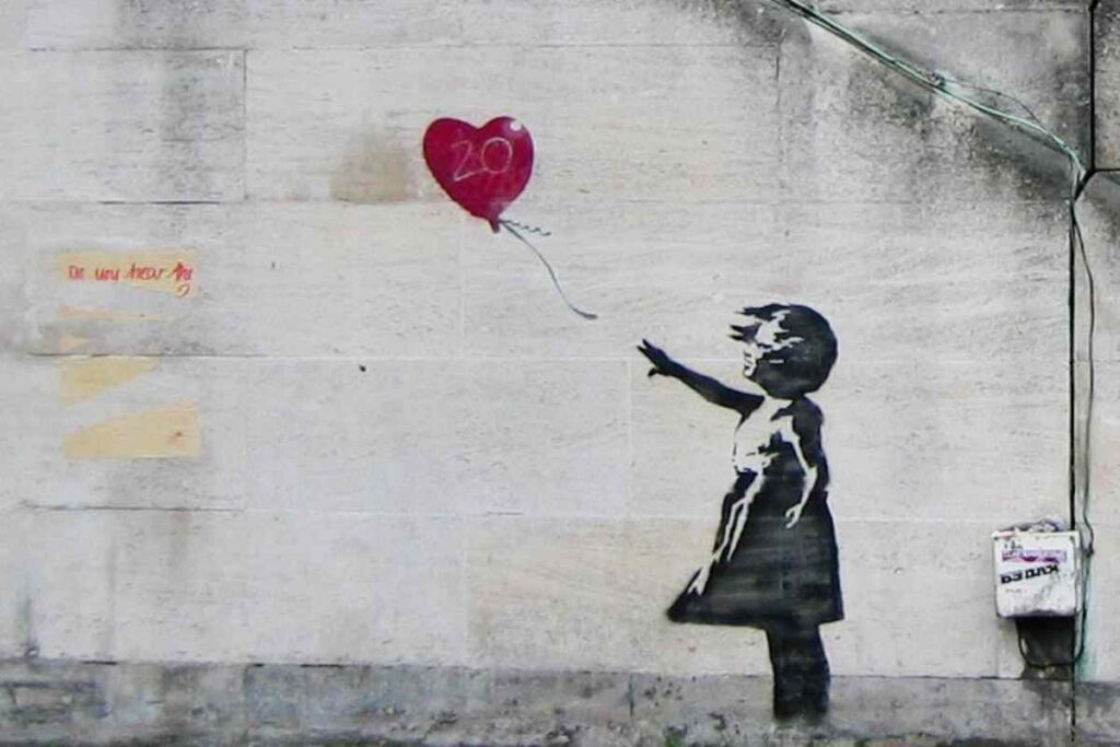 Girl with baloon Banksy