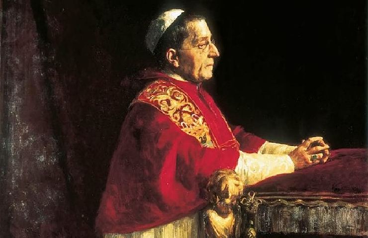 Dipinto Giacomo Grosso -Pope Benedict XV
