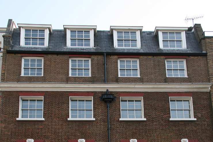 foto del tetto della Apple Corps a Londra al 3 di Savile Row