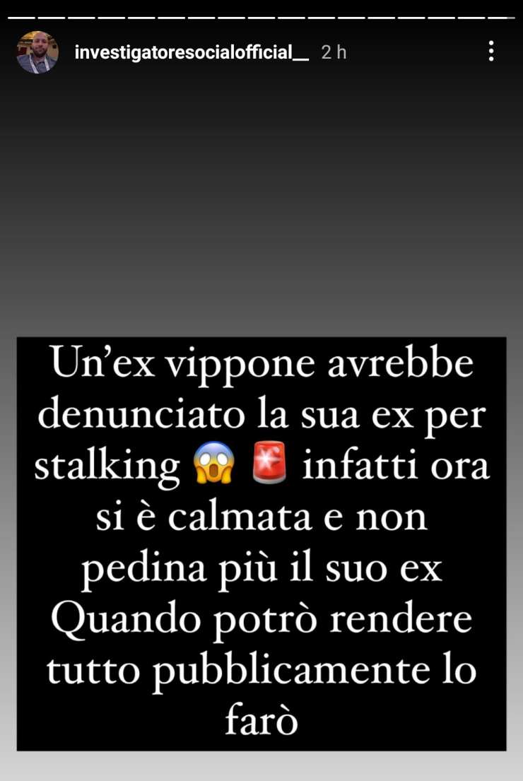 ex vippone vittima di stalking